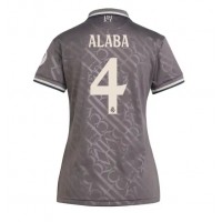 Camisa de Futebol Real Madrid David Alaba #4 Equipamento Alternativo Mulheres 2024-25 Manga Curta